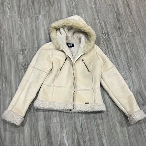 y2k LEI fur coat